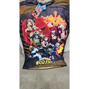My Hero Academia Anime Graphic T-Shirt  Unisex  Short Sleeve  Polyester  Vibrant